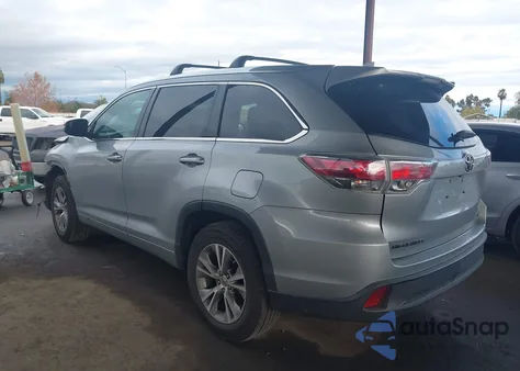 2015 Toyota Highlander Xle V6 из США, поврежденный, VIN 5TDKKRFH5FS100721